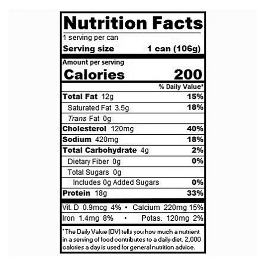 Beach Cliff Wild Caught Sardines in Flavorful Mustard Sauce, High Protein, 3.75 oz Can