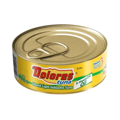 Dolores Tuna, Chunk Light Yellowfin Tuna In Vegetable Oil