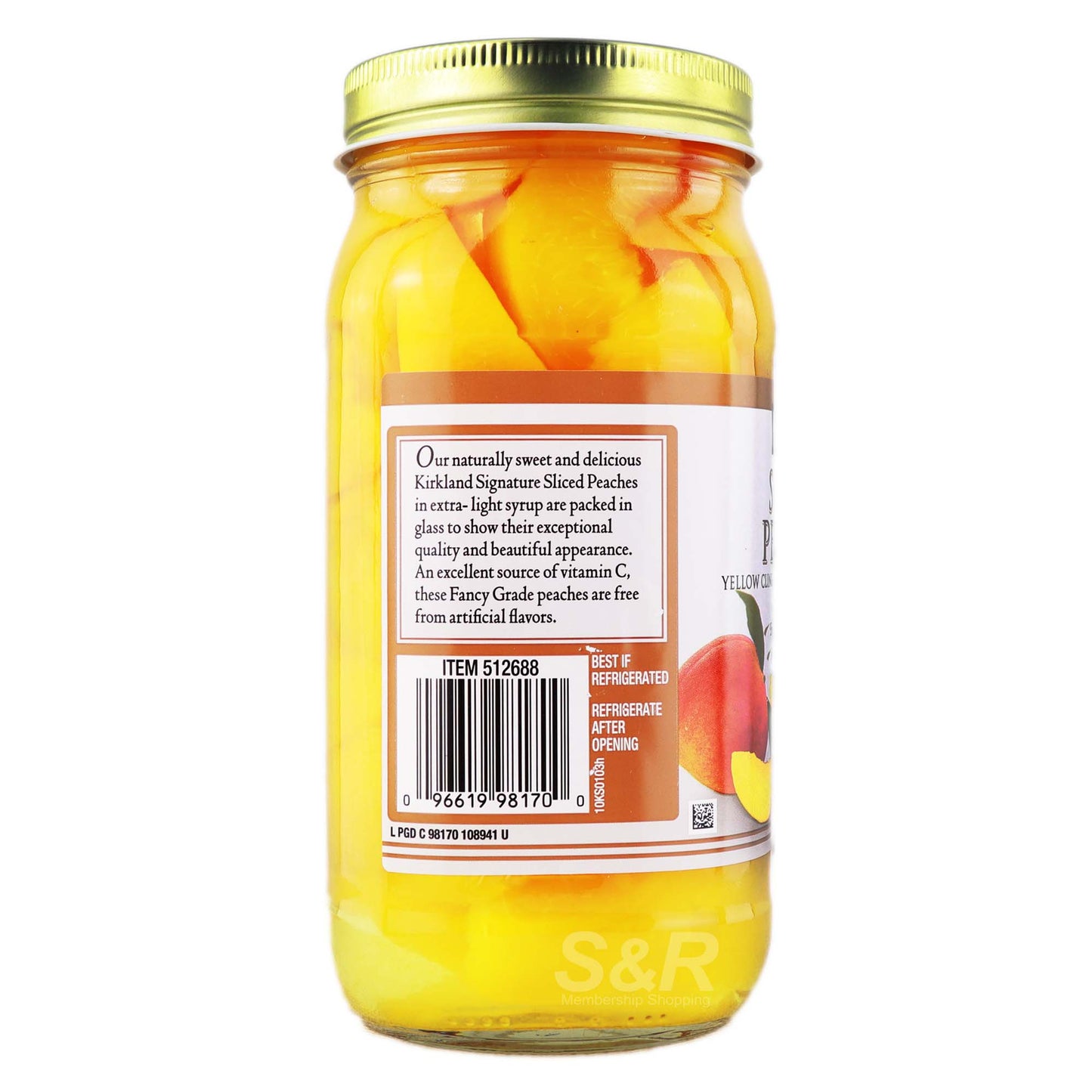 Kirkland Sliced Peaches