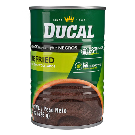 Ducal Refried Black Beans