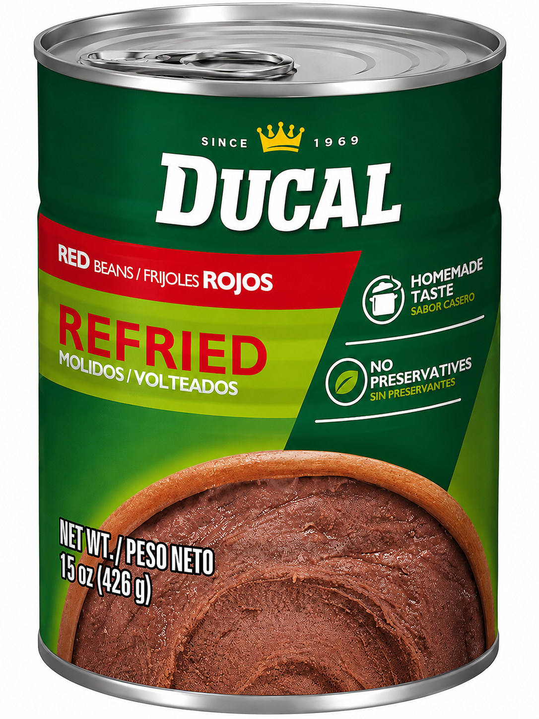 Goya Ducal Refried red Beans