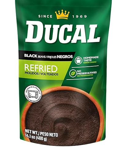 Ducal Refried Black Beans Pouch