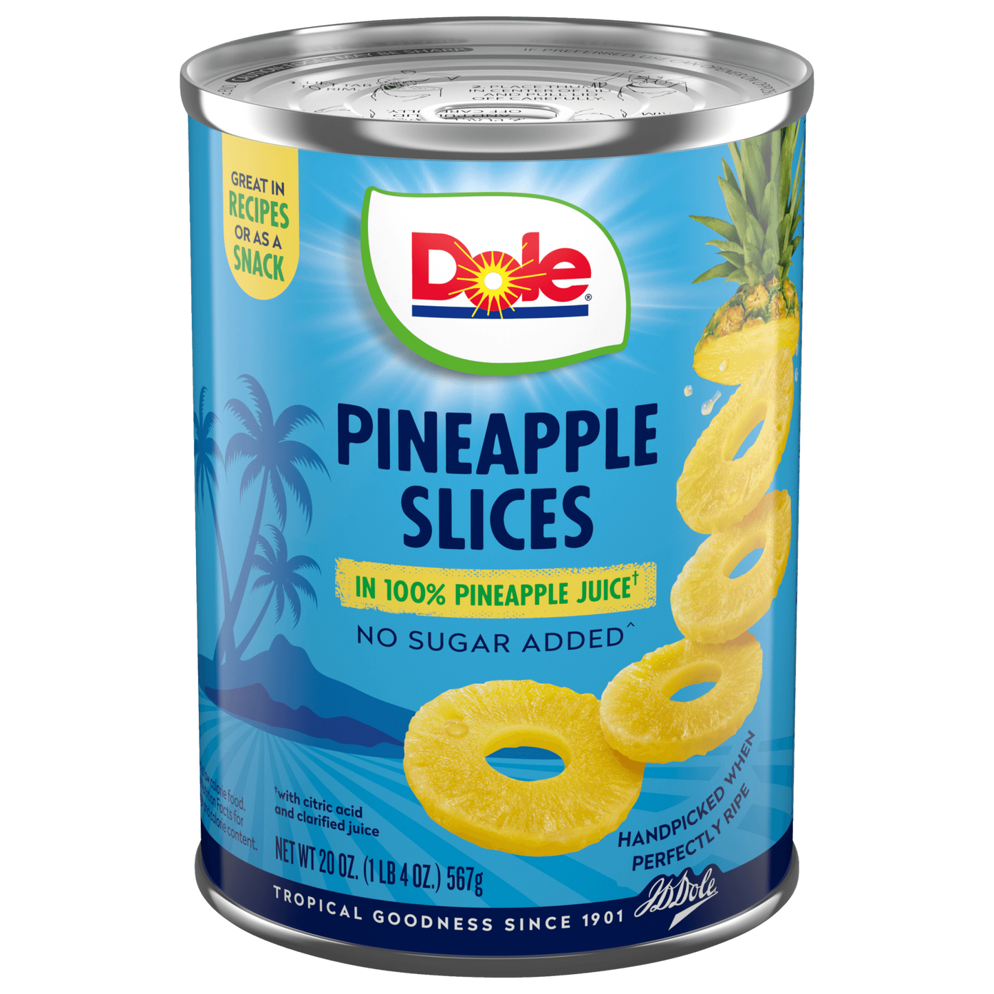 Dole Canned Pineapple Slices in 100% Juice