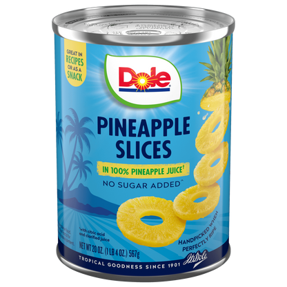 Dole Canned Pineapple Slices in 100% Juice