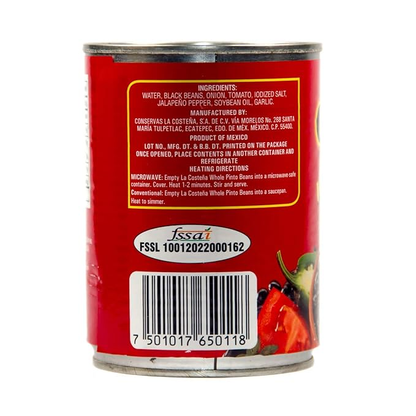 La Costeña Whole Black Beans Tin