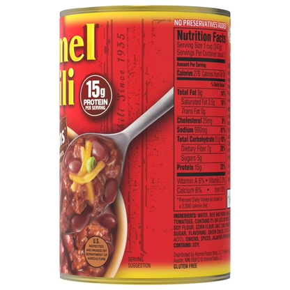 Hormel, Chili with Beans, 15 oz Can