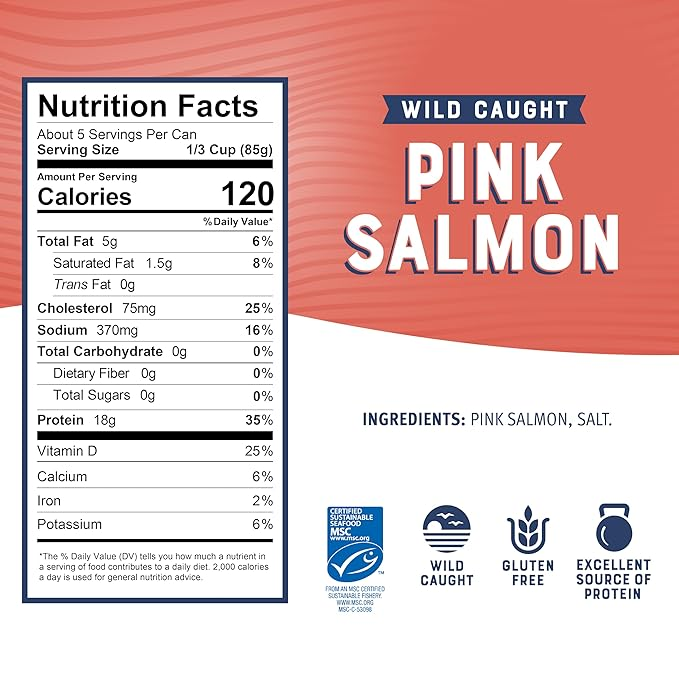 Bumble Bee Canned Pink Salmon, 14.75 oz Can