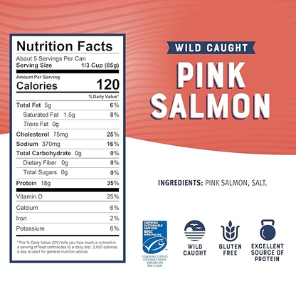 Bumble Bee Canned Pink Salmon, 14.75 oz Can