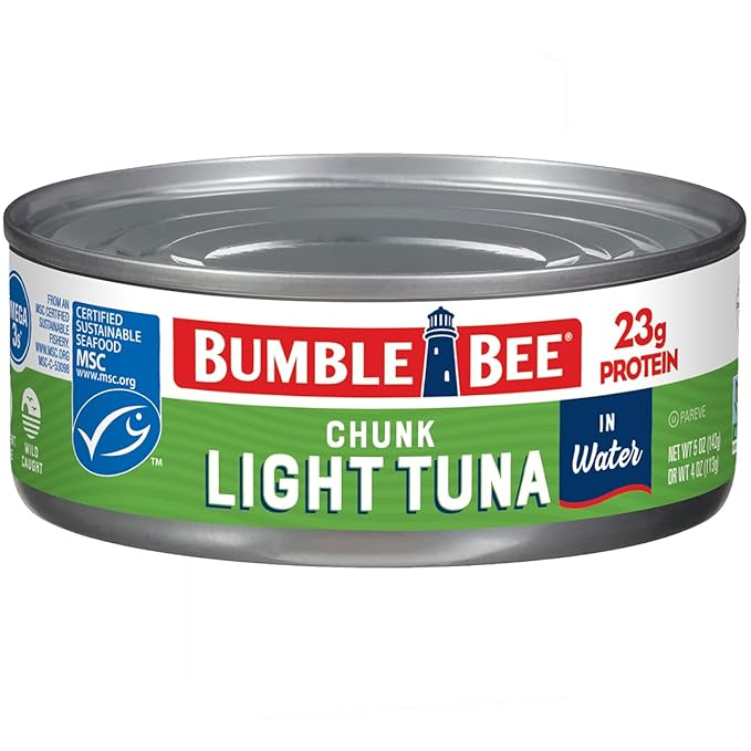 Bumble Bee Chunk Light Tuna in Water, 5 oz Can