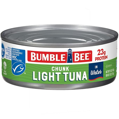 Bumble Bee Chunk Light Tuna in Water, 5 oz Can