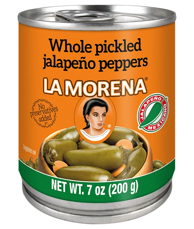 La Morena Whole Pickled Jalapeño Peppers 7oz